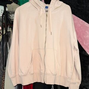 Light Pink Zip-Up Hoodie (Old Navy)